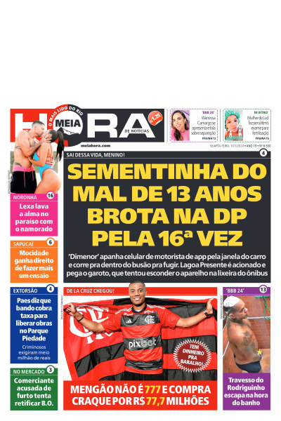MEIA HORA - Edição de 10 de Janeiro de 2024