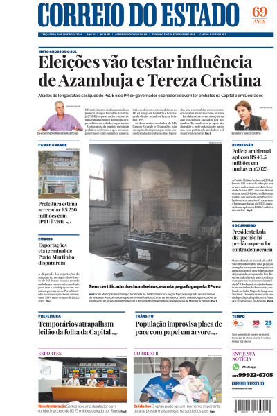 Correio do Estado - Edição de 09 de Janeiro de 2024