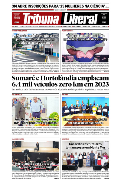 Tribuna Liberal - Edição de 11 de Janeiro de 2024