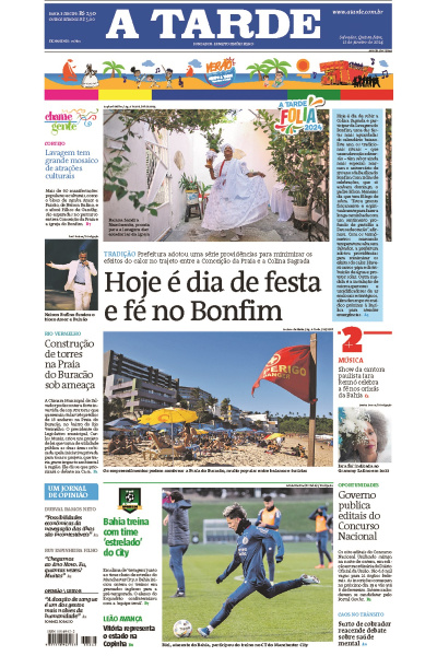 A TARDE - Edição de 11 de janeiro de 2024