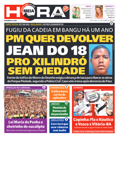 MEIA HORA - Edição de 12 de Janeiro de 2024