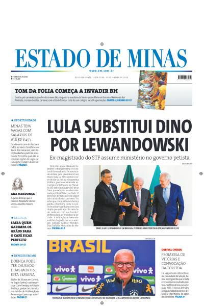 Estado de Minas - Edição de 12 de Janeiro de 2024