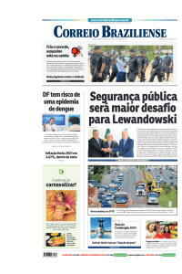 Correio Braziliense - Edição de 12 de Janeiro de 2024
