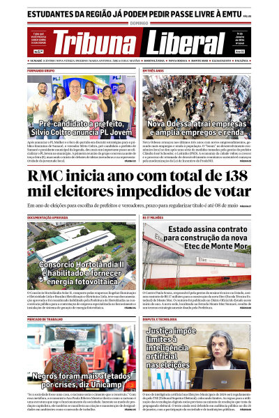 Tribuna Liberal - Edição de 14 de Janeiro de 2024