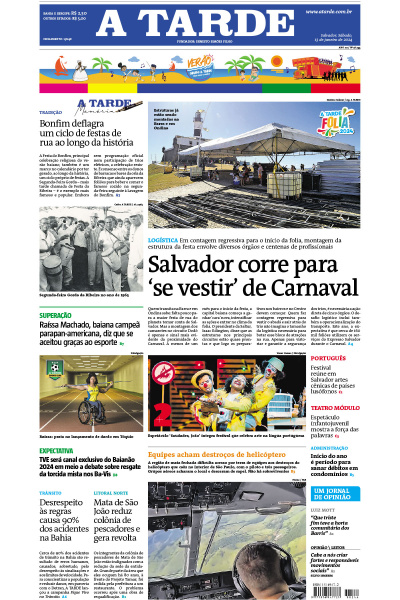 A TARDE - Edição de 13 de janeiro de 2024