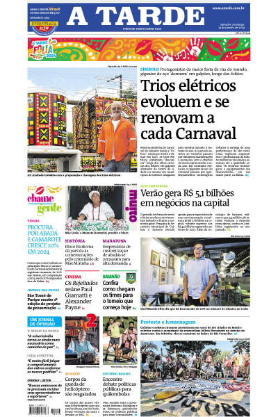 A TARDE - Edição de 14 de janeiro de 2024