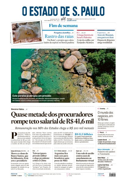 Estadão - Edição de 14 de Janeiro de 2024