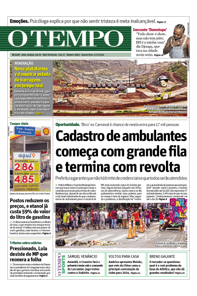 O TEMPO - Edição de 17 de Janeiro de 2024