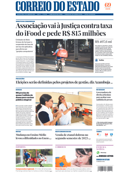 Correio do Estado - Edição de 17 de Janeiro de 2024