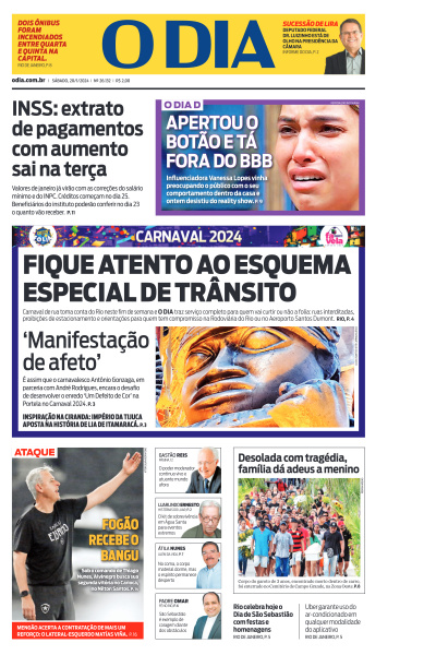 O DIA - Edição de 20 de Janeiro de 2024
