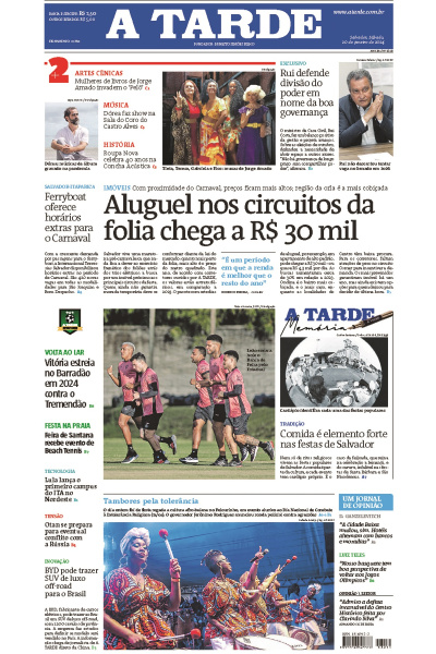 A TARDE - Edição de 20 de janeiro de 2024