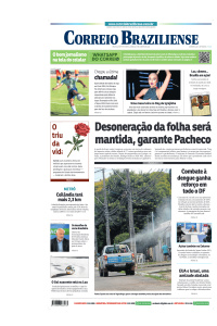 Correio Braziliense - Edição de 20 de Janeiro de 2024