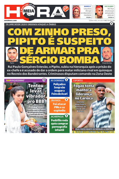 MEIA HORA - Edição de 24 de Janeiro de 2024