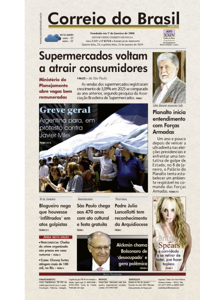 Correio do Brasil - Edição de 25 de Janeiro de 2024