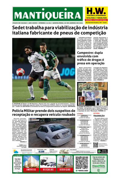 Mantiqueira - Edição de 25 de Janeiro de 2024