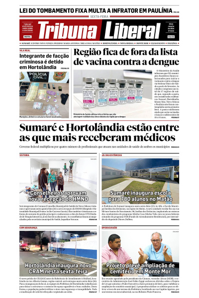 Tribuna Liberal - Edição de 26  de Janeiro de 2024