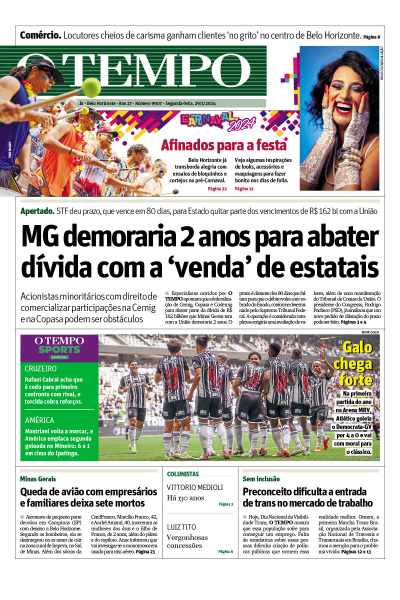 O TEMPO - Edição de 29 de Janeiro de 2024