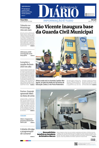 Diário do Litoral - Edição de 30 de Janeiro de 2024