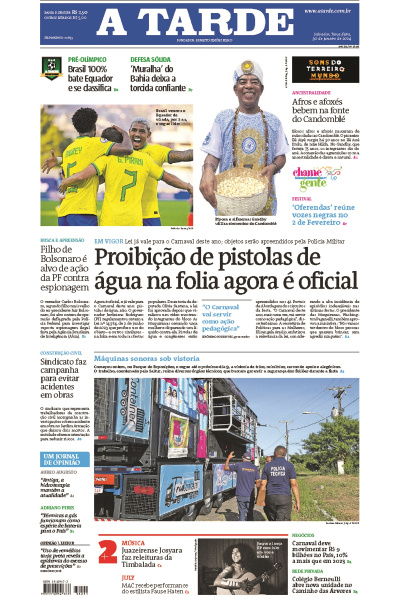 A TARDE - Edição de 30 de janeiro de 2024