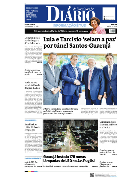Diário do Litoral - Edição de 31 de Janeiro de 2024