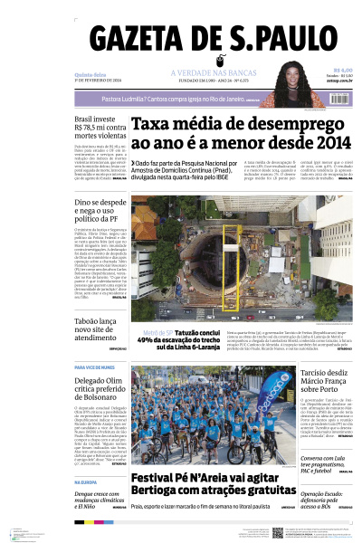 Gazeta de S. Paulo - Edição de 01 de Fevereiro de 2024