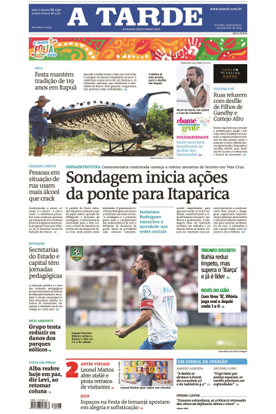 A TARDE - Edição de 01 de fevereiro de 2024