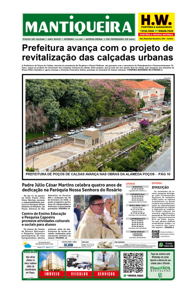 Mantiqueira - Edição de 01 de fevereiro de 2024