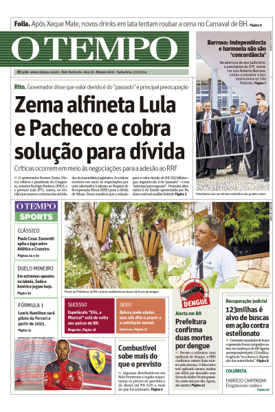 O TEMPO - Edição de 02 de Fevereiro de 2024