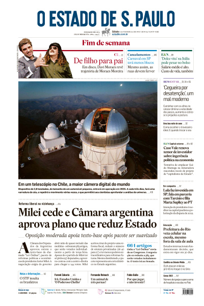 Estadão - Edição de 03 de Fevereiro de 2024