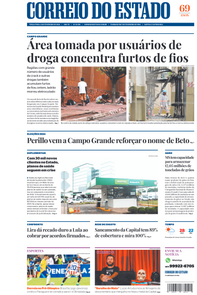 Correio do Estado - Edição de 06 de Fevereiro de 2024