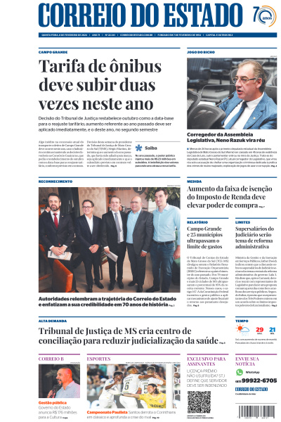 Correio do Estado - Edição de 08 de Fevereiro de 2024