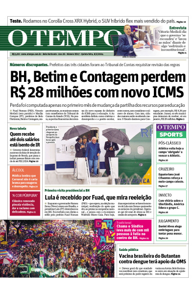O TEMPO - Edição de 08 de Fevereiro de 2024