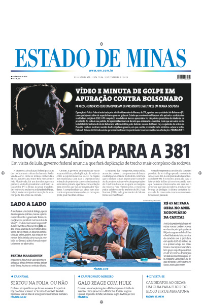 Estado de Minas - Edição de 09 de Fevereiro de 2024