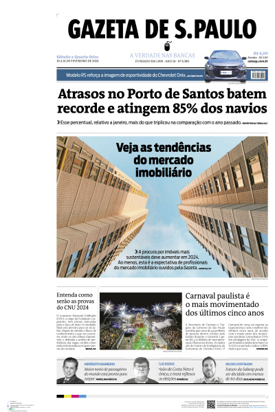 Gazeta de S. Paulo - Edição de 10 de Fevereiro de 2024