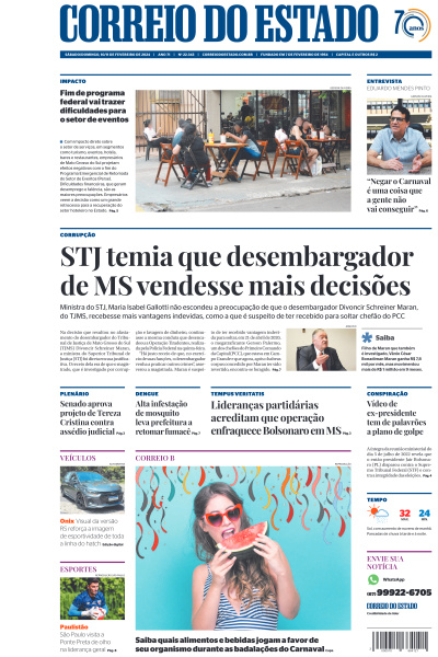 Correio do Estado - Edição de 10 de Fevereiro de 2024