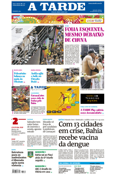 A TARDE - Edição de 10 de fevereiro de 2024