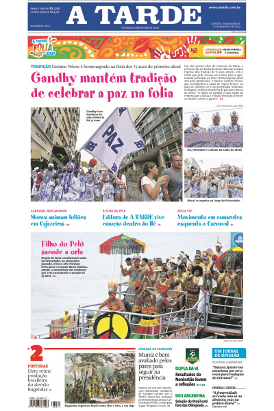 A TARDE - Edição de 12 de fevereiro de 2024