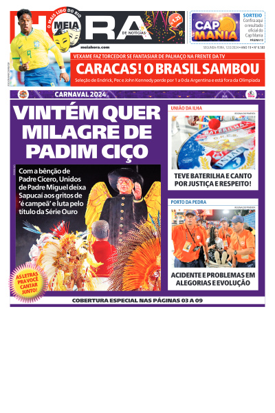 MEIA HORA - Edição de 13 de Fevereiro de 2024