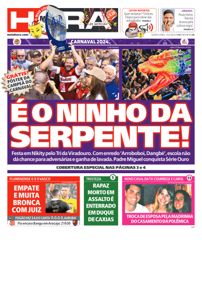 MEIA HORA - Edição de 15 de Fevereiro de 2024