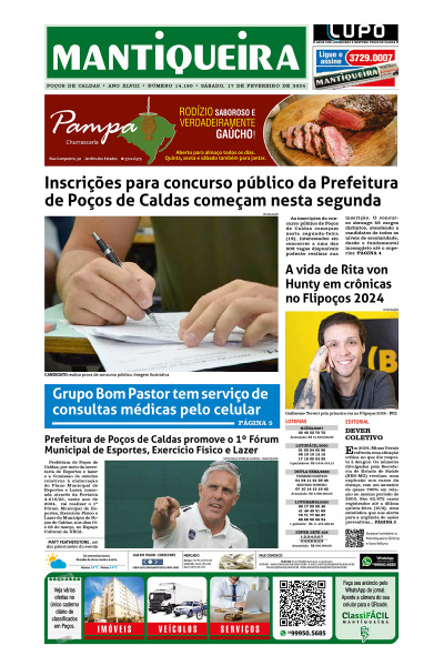 Mantiqueira - Edição de 17 de fevereiro de 2024