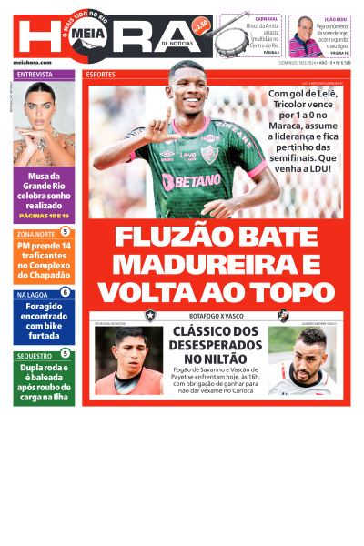 MEIA HORA - Edição de 18 de Fevereiro de 2024