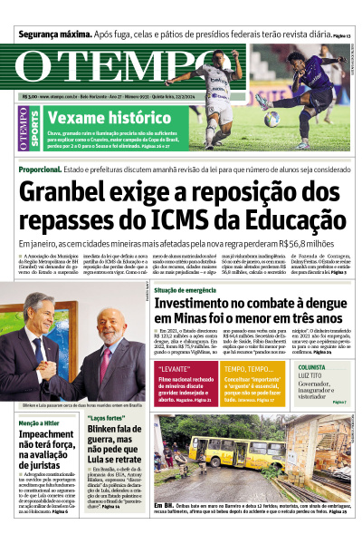 O TEMPO - Edição de 22 de Fevereiro de 2024