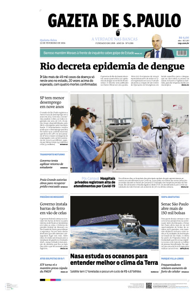 Gazeta de S. Paulo - Edição de 22 de Fevereiro de 2024