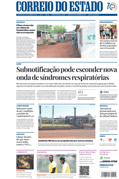 Correio do Estado - Edição de 22 de Fevereiro de 2024