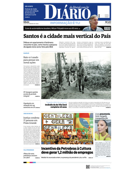 Diário do Litoral - Edição de 24 de Fevereiro de 2024