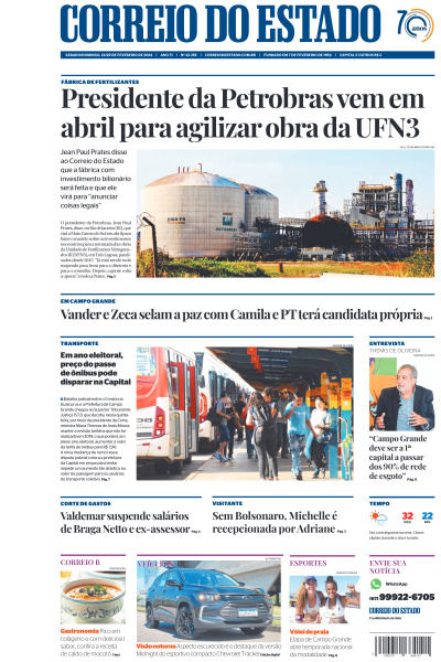 Correio do Estado - Edição de 24 de Fevereiro de 2024
