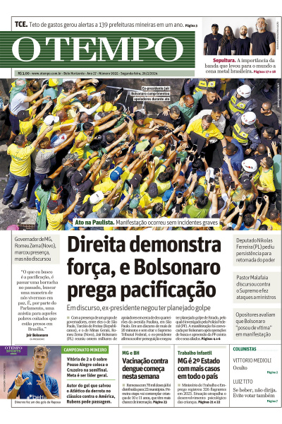 O TEMPO - Edição de 26 de Fevereiro de 2024
