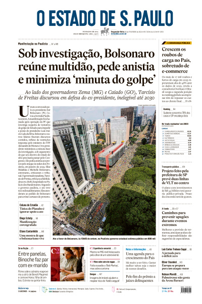 Estadão - Edição de 26 de Fevereiro de 2024