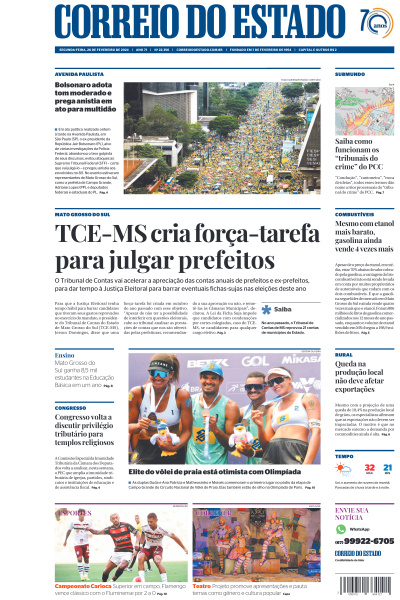 Correio do Estado - Edição de 26 de Fevereiro de 2024