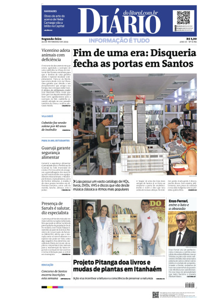 Diário do Litoral – Edição de 26 de Fevereiro de 2024